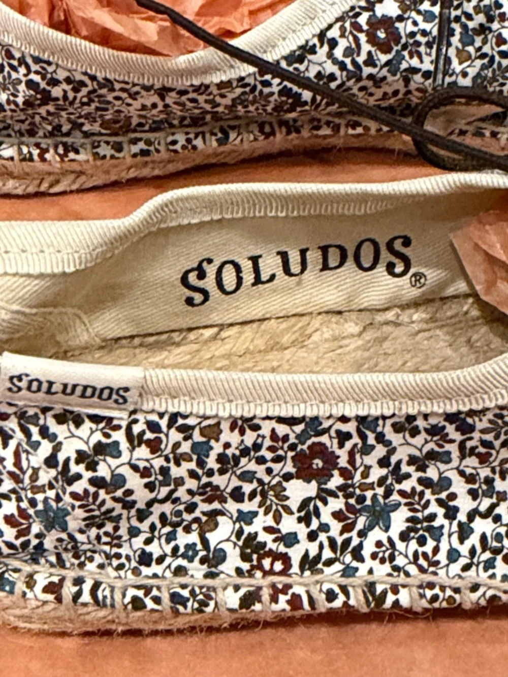 Soludos Floral Canvas Lace-Up Espadrille - White Multi